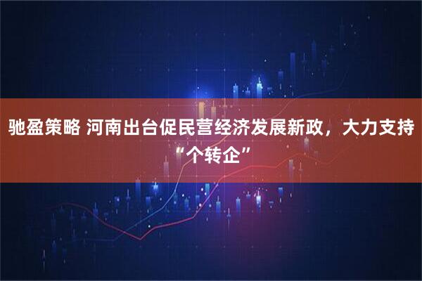 驰盈策略 河南出台促民营经济发展新政，大力支持“个转企”